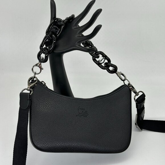 Christian Louboutin LOUBILA Mini Chain Link Leather Shoulder Crossbody Bag - Picture 12 of 16